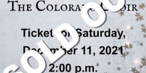 Sold Out - Saturday Matinee Tickets